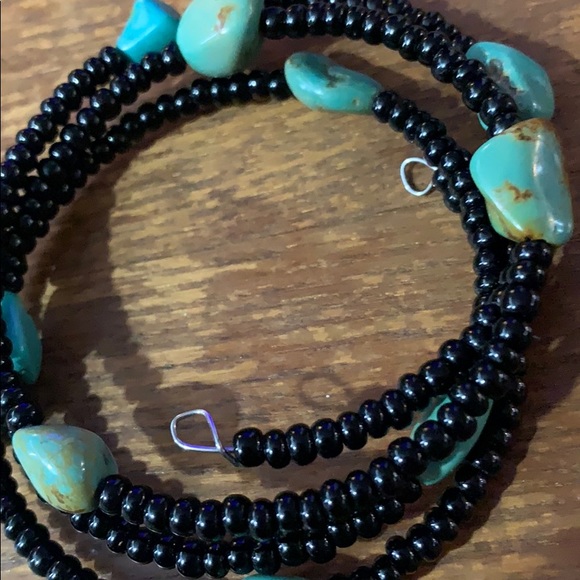 Beaded Turquoise Wrap Bracelet - Picture 4 of 4